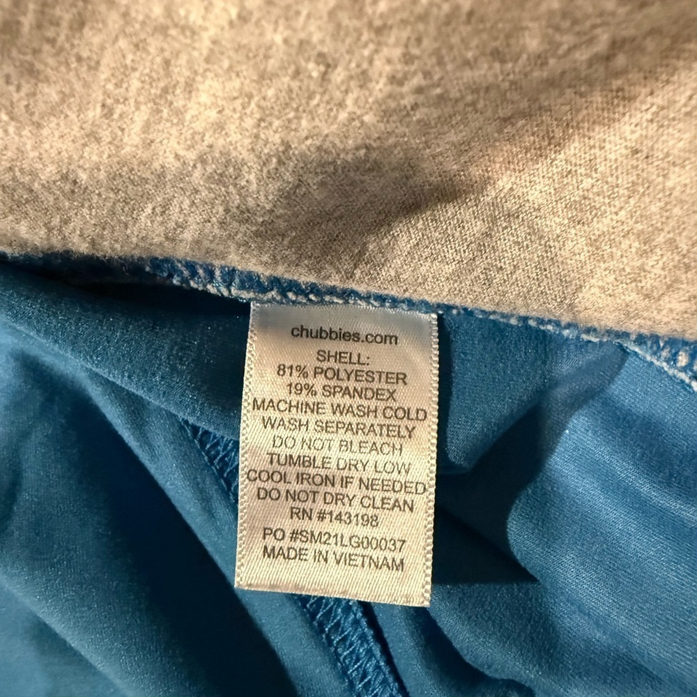 Chubbies Blue Performance Athletic Shorts Size Large Drawstring - Picture 8 of 10